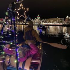 Victoria harbour twinkle canoe