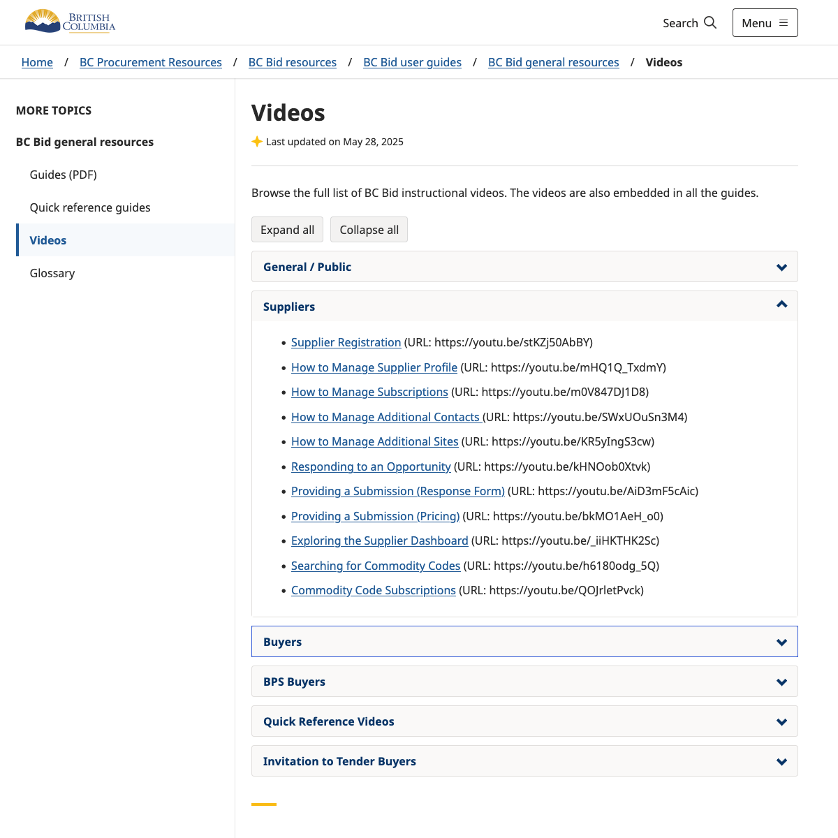 BC Bid Replacement 2020-2022
